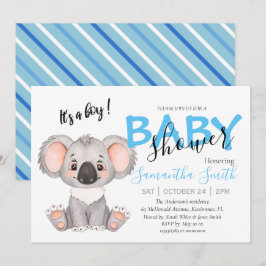 Sie sind zu einer Koala Baby Dusche eingeladen Ankündigung