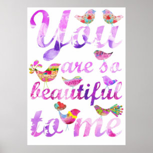 Sie sind zu mir so schön (ROSA) Poster