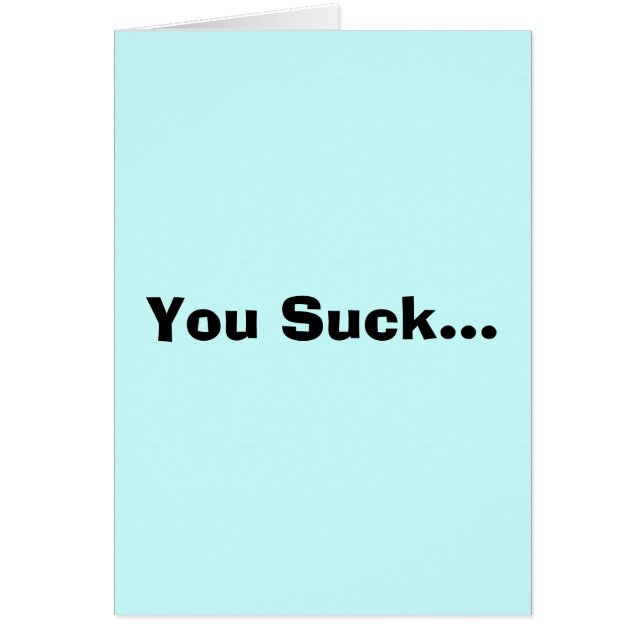 Sie sind zum Kotzen… (Vorne)