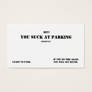 Sie Sind zum Kotzen am Parkplatz