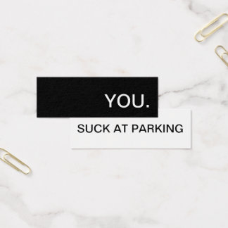 Sie sind zum Kotzen am Parkplatz