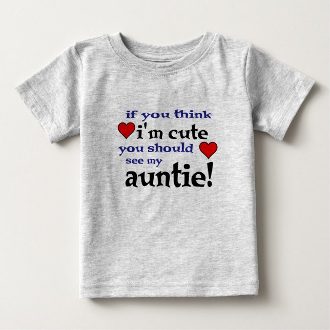 Sie sollten mein Herzbaby der Tantenti-Liebe für S Baby T-shirt (Vorderseite)