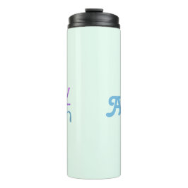 Sie sprechen | Ihr Name | farbig Thermosbecher