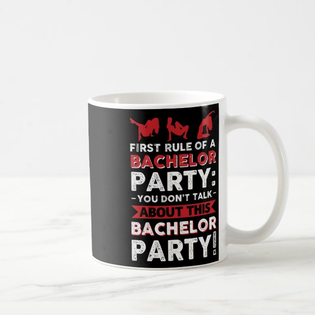 Sie sprechen nicht über diese Bachelor Party! Kaffeetasse (Rechts)