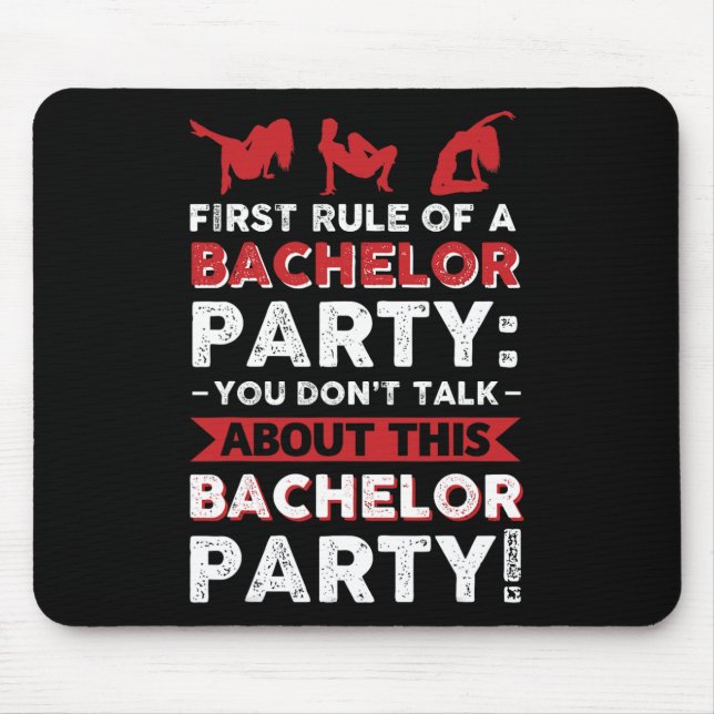 Sie sprechen nicht über diese Bachelor Party! Mousepad (Vorne)