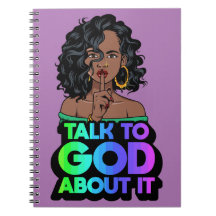 Sie spricht mit Gott über es schwarze Melanin Frau