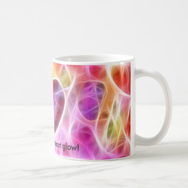 Sie stellen meine Herz-Glühen-Tasse her Kaffeetasse (Rechts)