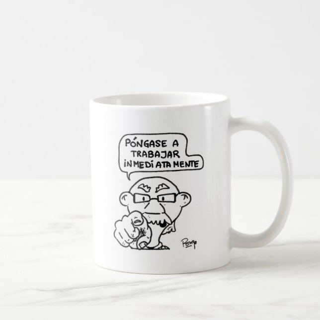Sie stellen sich zu arbeiten kaffeetasse (Rechts)
