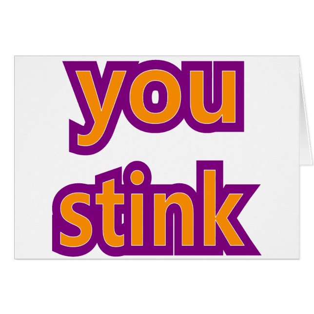 Sie stinken Häute (Vorderseite (Horizontal))