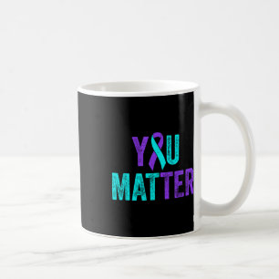 Sie Suizidprävention Aquamarines Lila Bewusstsein Kaffeetasse