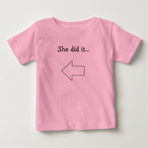 Sie tat es… baby t-shirt