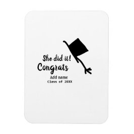 Sie tat es Glückwunsch Abschluss geben Studentenna Magnet