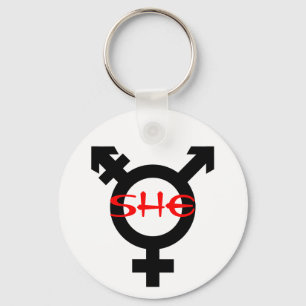 Sie Transgender Schlüsselanhänger