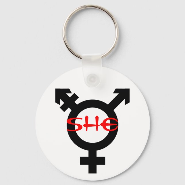 Sie Transgender Schlüsselanhänger (Vorderseite)