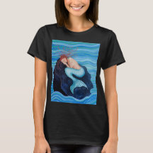 Sie träumt Seetraum-Meerjungfrau-UnisexT - Shirt