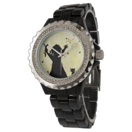 Sie träumt von Magie auf dem Mond Armbanduhr