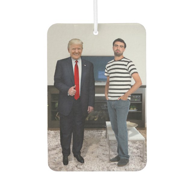 Sie treffen Präsident Donald Trump | Foto hinzufüg Autolufterfrischer (Vorderseite)