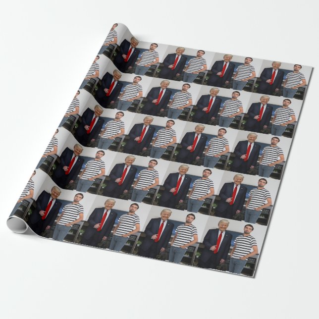 Sie treffen Präsident Donald Trump| Foto hinzufüge Geschenkpapier (Ungerollt)