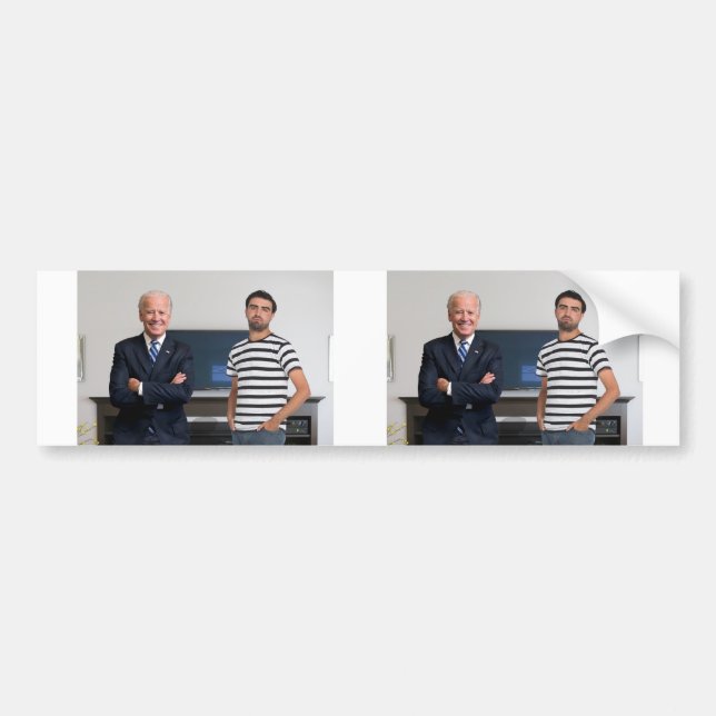 Sie treffen Präsident Joe Biden | Foto hinzufügen Autoaufkleber (Vorne)
