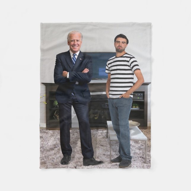 Sie treffen Präsident Joe Biden | Foto hinzufügen Fleecedecke (Vorderseite)
