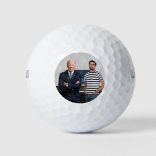 Sie treffen Präsident Joe Biden   Foto hinzufügen Golfball