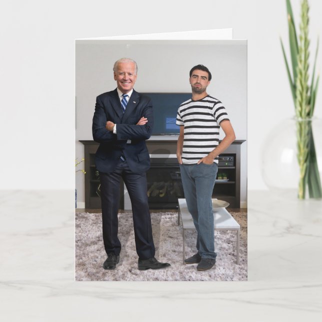 Sie treffen Präsident Joe Biden | Foto hinzufügen Karte (Vorderseite)