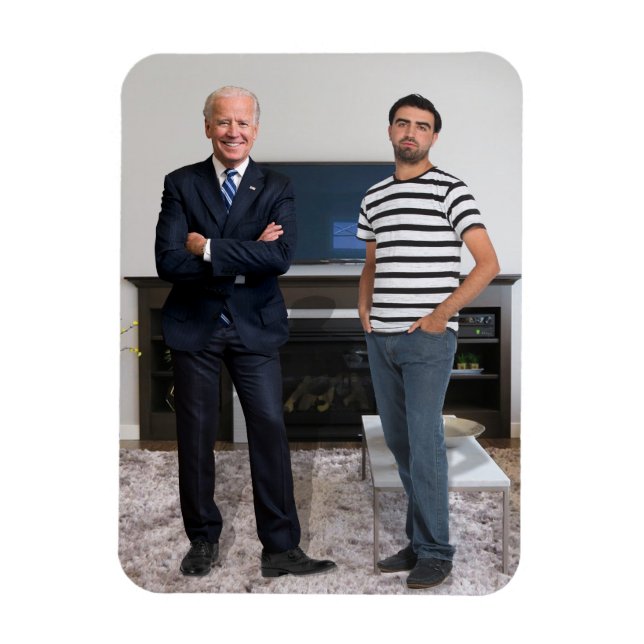 Sie treffen Präsident Joe Biden | Foto hinzufügen Magnet (Vertikal)