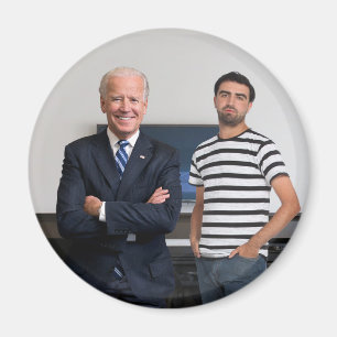 Sie treffen Präsident Joe Biden Foto hinzufügen Magnet