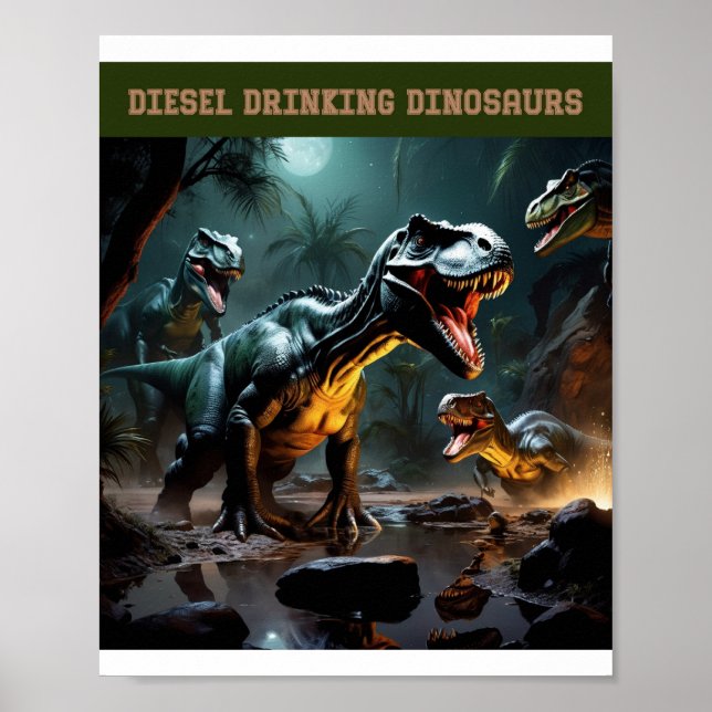 Sie trinken Diesel Poster (Vorne)