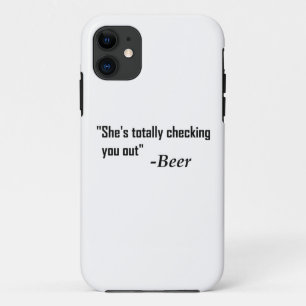 "Sie überprüft dich komplett" - Bier Case-Mate iPhone Hülle