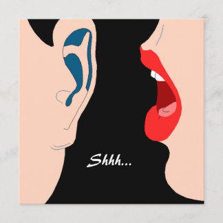 Sie... Überraschung Party Einladung Flüstern im Oh