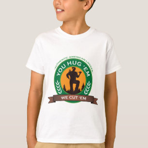 Sie umarmen sie, die wir sie schneiden T-Shirt