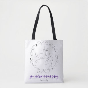 Sie und ich und unsere Galaxie Tasche