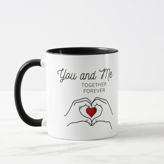 Sie und ich zusammen für immer Tasse (Links)