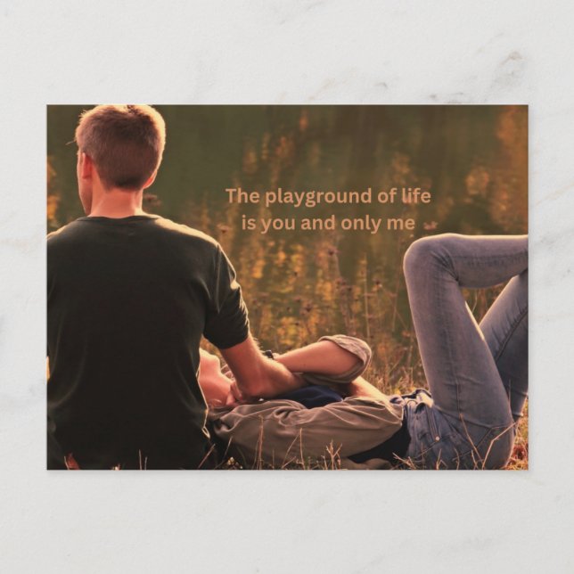 Sie und nur ich Postkarte (Vorderseite)