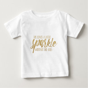 Sie Verlasse ein bisschen sparkle Baby T-shirt