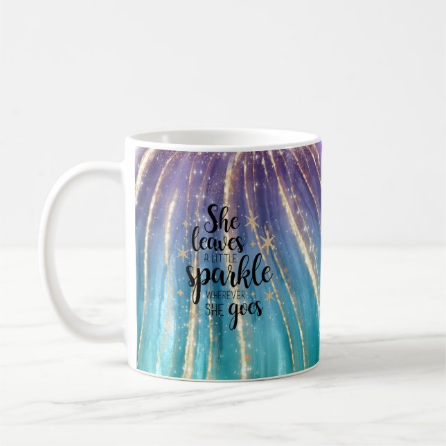 Sie Verlasse ein wenig spärliche Pinselstriche & G Kaffeetasse (Links)