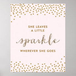Sie Verlasse eine kleine Sparkle - Premiumd-Leinwa Poster