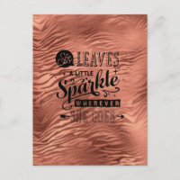 Sie Verlasse Sparkle Rose Tiger Postcard