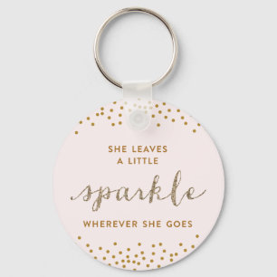 Sie verlässt einem kleinen Sparkle™ Schlüsselk Schlüsselanhänger