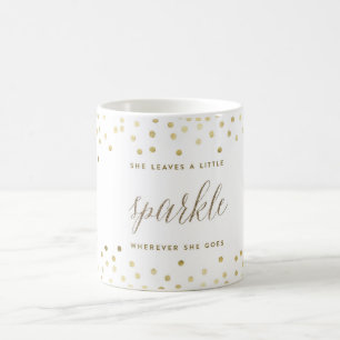 Sie verlässt einem wenigen Schein gleichgültig w Kaffeetasse