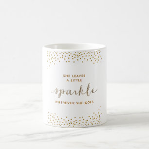 Sie verlässt einen wenigen Schein, wohin sie Tass Kaffeetasse