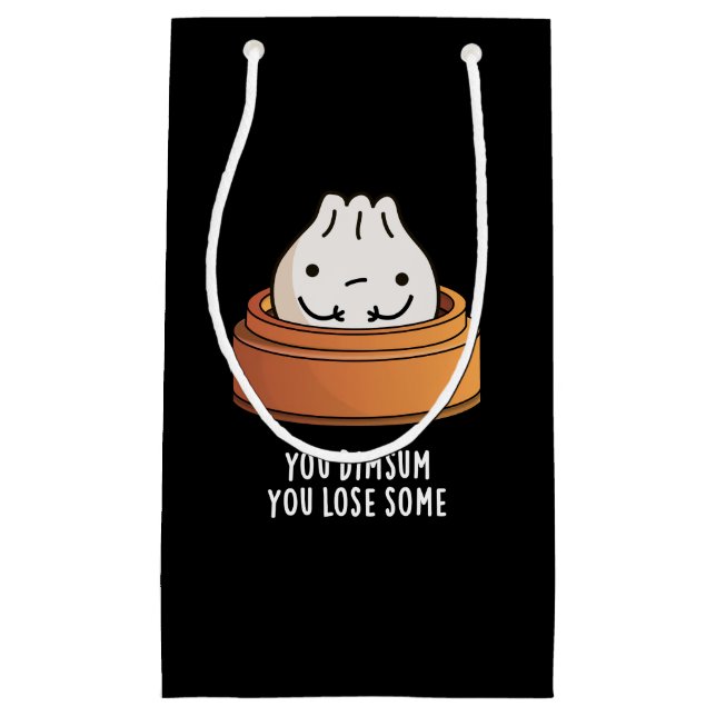 Sie verlieren etwas Funny Food Pun Dark BG Kleine Geschenktüte (Vorderseite)