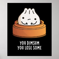 Sie verlieren etwas Funny Food Pun Dark BG