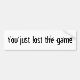 Sie verloren gerade den Spiel Aufkleber Autoaufkleber