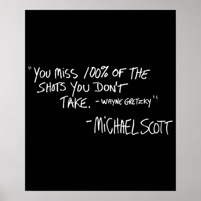 Sie verpassen 100 der Shots, die Sie nicht mitnehm Poster (Vorne)