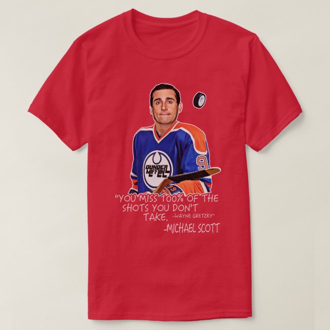 Sie verpassen 100 der Shots, die Sie nicht mitnehm T-Shirt (Design vorne)