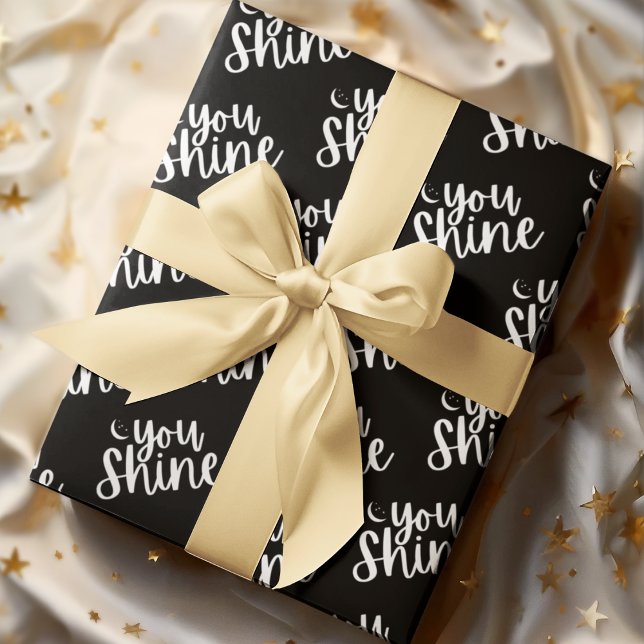 Sie verschneiden Papierblätter Geschenkpapier Set (Empower someone special with these, "You shine" wrapping paper sheets! )