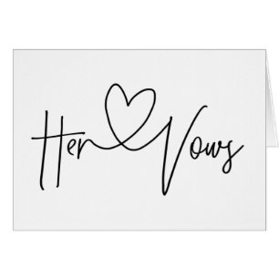 Sie Versprechen-moderne Hochzeitstag-Herz-Karte