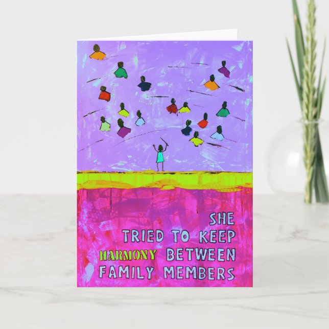 Sie versuchte, HARMONIE zwischen Karte (Vorderseite)
